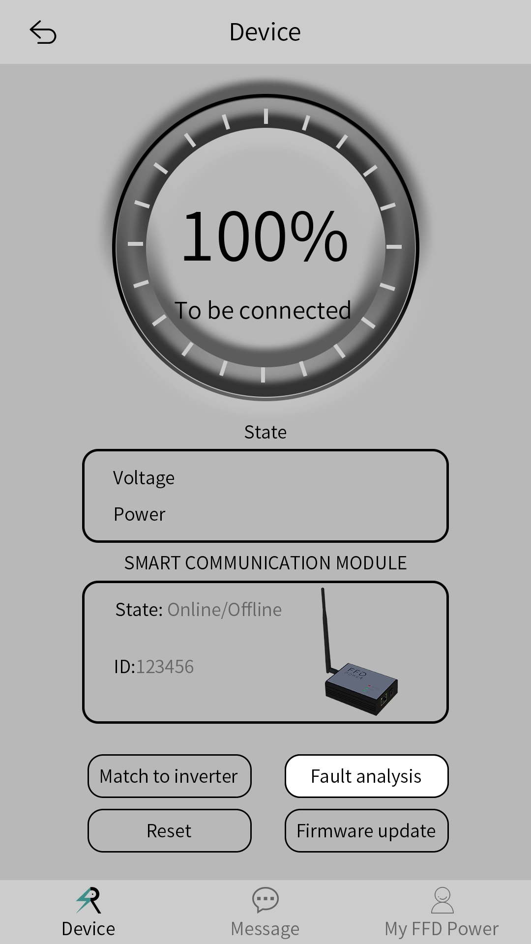 Click on Fault analysis